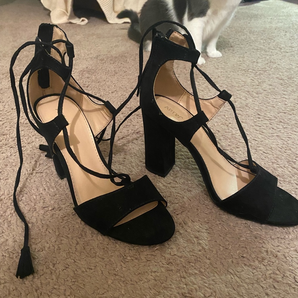 Lace up heels